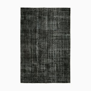 Vintage Black Over Dyed Rug