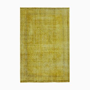 Vintage Yellow Over Dyed Rug