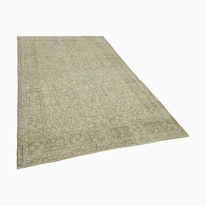 Vintage Turkish Beige Area Rug