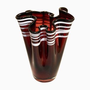 Murano Glass Handkerchief Handkerchief Vase, 1960s