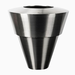 Italienische Garten-Stahl Satinato 120 Vase von VGnewtrend