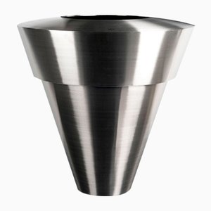 Italienische Garten-Stahl Satinato 140 Vase von VGnewtrend