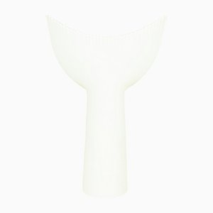 White Ceramic Model Shark Tooth Vase by Tapio Wirkkala for Rosenthal, 1960s