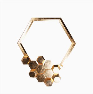 Honeycomb Wall Mirror by Royal Stranger