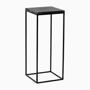 Large Black Pillar Side Table by Uncommon