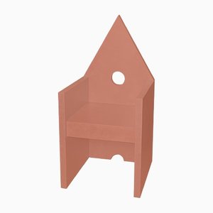 Vescovina Arancio Salmone Armchair by Lanfranco Benvenuti for Meccani Arredamenti