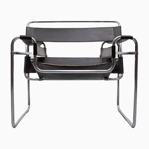Black Leather Wassily Chair