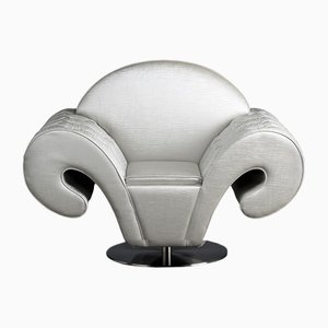Italian SILHOUETTE Swivel Chair in Capitonne Eco-Leather from VGnewtrend