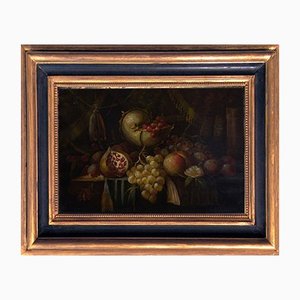 Massimo Reggiani, Italie, Nature Morte, 2005, Huile sur Toile, Encadrée