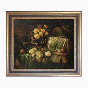 Massimo Reggiani, Italian Still Life, 2005, Oil on Canvas, Framed