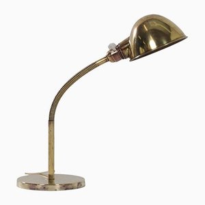 Lámpara de escritorio modelo No. 15 de cobre bronceado de H. Busquet para Hala, años 30