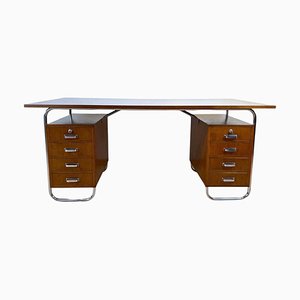 Bureau Bauhaus Vintage en Placage de Chêne de Mücke & Melder, 1940s