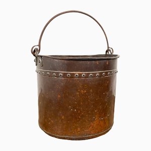 19th Century Antique Riveted Copper Pot