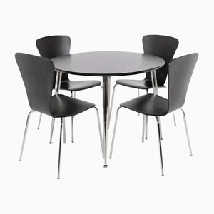 Danish Dining Table & Chairs from Vesterby, Set of 5