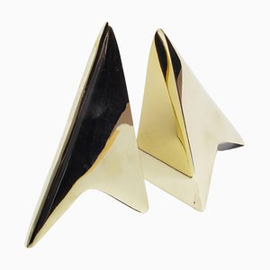 #3846 Bookends in Patinated Brass by Carl Auböck, Set of 2