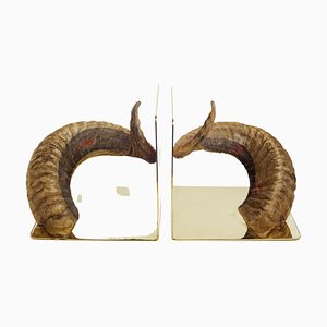 #5673 Horn Bookends by Carl Auböck, Austria, 2022, Set of 2