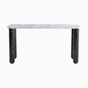 Small Black and White Marble Sunday Dining Table by Jean-Baptiste Souletie