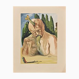 After Salvador Dalì, The Devil Logician, Original Woodcut Print, 1963