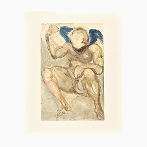 After Salvador Dalì, The Angel of Mercy, Original Woodcut Print, 1963