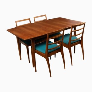 Vintage Extending Dining Table & Chairs by Tom Robertson for McIntosh of Kirkcaldy, Set of 5