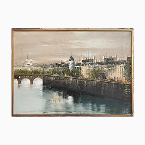 Dipinto di Parigi, XX secolo, olio su tela