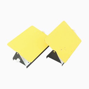 Mid-Century Modern Yellow Metal CP-1 Wall Lights by Charlotte Perriand, 1960s, Set of 2