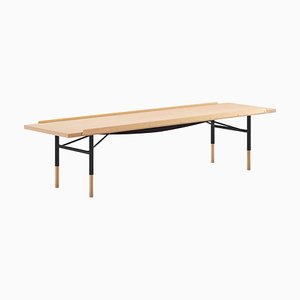Table Bench in Wood and Brass by Finn Juhl