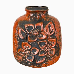Fat Lava Ceramic Pottery Vase by Heinz Siery for Carstens Tönnieshof, Germany, 1970s