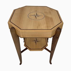 Art Deco Style Side Table with Marquetry Work in the Style of Ruhlmann
