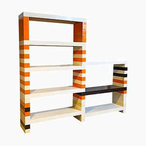 Italian Modern Brick System Bookcase by DDL Studio for Collections Lonato, 1970s
