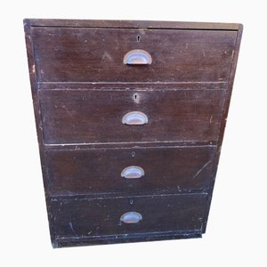 Vintage Pine Bankers Chest of Drawers