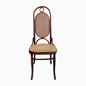 Nr. 17 Stuhl aus Bugholz mit hoher Rückenlehne von Thonet, 1980er