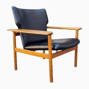 Mid-Century Italian Leather Armchair by Charles F.Joosten and Carlo Zacconi for Framar, 1960s