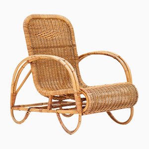 Vintage Rattan Easy Chair, 1960s