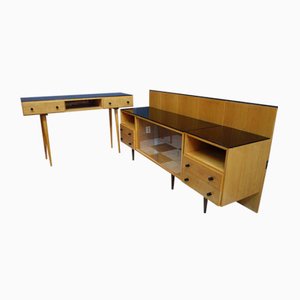 Sideboard with a Desk by M. Pozar for Up-Zavody 1960s, Set of 3