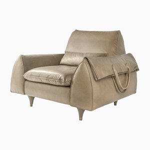 Italian Poltrona Eve Bag Pelle Lounge Chair from VGnewtrend