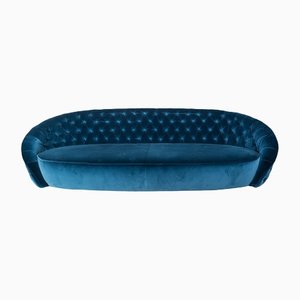 Italian Round Capitonne Fabric Sofa from VGnewtrend