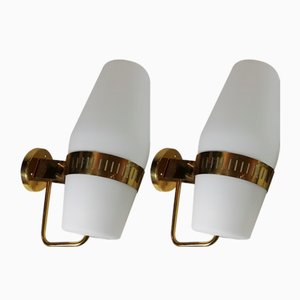 Mod. 2078 Wall Lamps from Stilnovo, Italy, 1950s, Set of 2