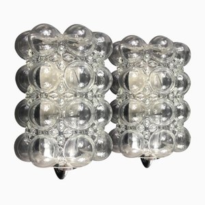 Bubble Glass Wall Lights or Sconces by Helena Tynell for Limburg, Germany, 1960s, Set of 2