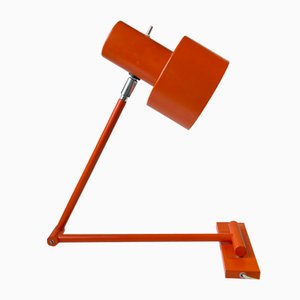 Jo Hammerborg Orange Scale Swing Arm Wall Lamp for Fog & Mørup, 1970s