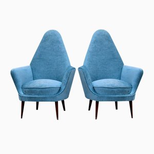 Italian Armchairs by Cesare Lacca, 1950s, Set of 2