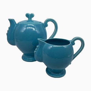 Teapot and Jar by Jean Pobalys, Set of 2