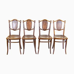 Antique Wooden Chairs Nr.113, 1907, Set of 4
