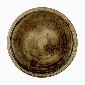 Glazed Ceramic Round Dish Bowl by Carl Halier for Royal Copenhagen