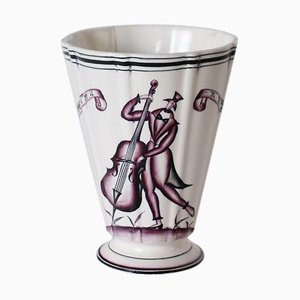Vase aus Keramik von G. Andlovitz, Italien, 1930er