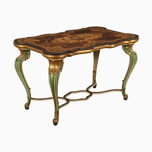 Antique Carved & Lacquered Side Table Table