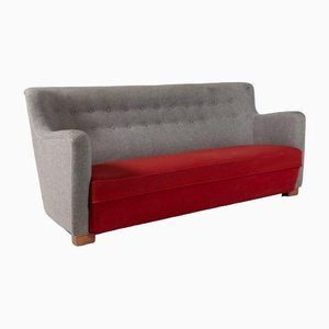 Skulpturales Mid-Century Modernes dänisches Sofa, 1950er