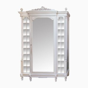 Armadio in stile Luigi XVI con anta a specchio
