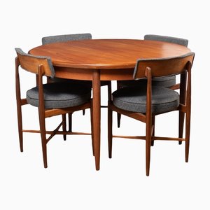 Fresco Dining Table and Chairs by Victor Wilkins for G-Plan, 1960s, Set of 5