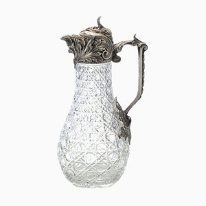 20th Century Russian Solid Silver & Cut Glass Claret Jug from Karl Linke, 1900